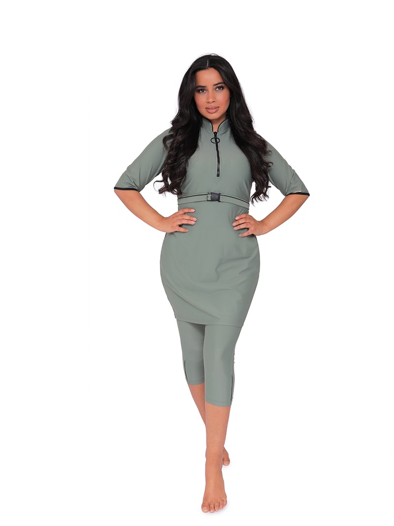 Ivy Semi Burkini Pistache