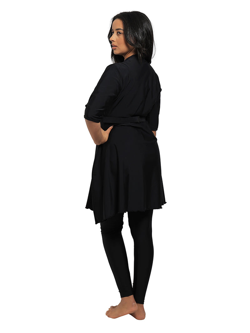 Lina Semi Burkini Black
