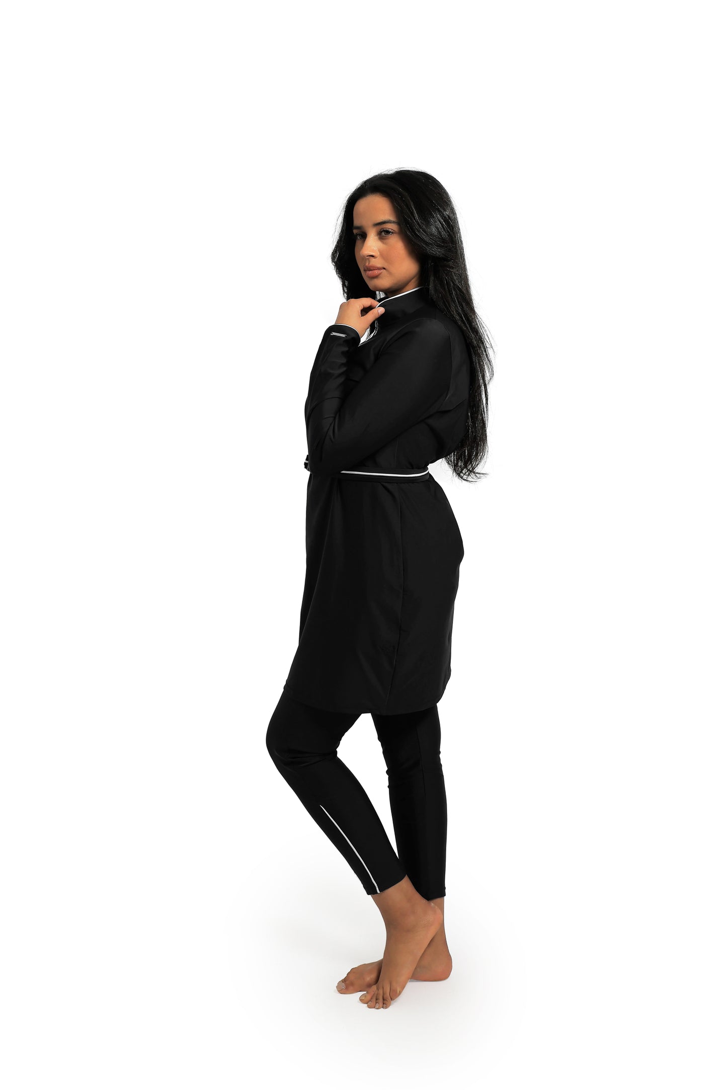 Ivory burkini Black