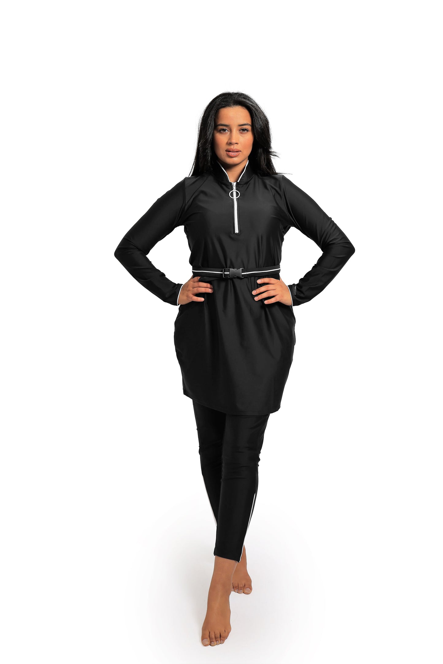 Ivory Burkini Black