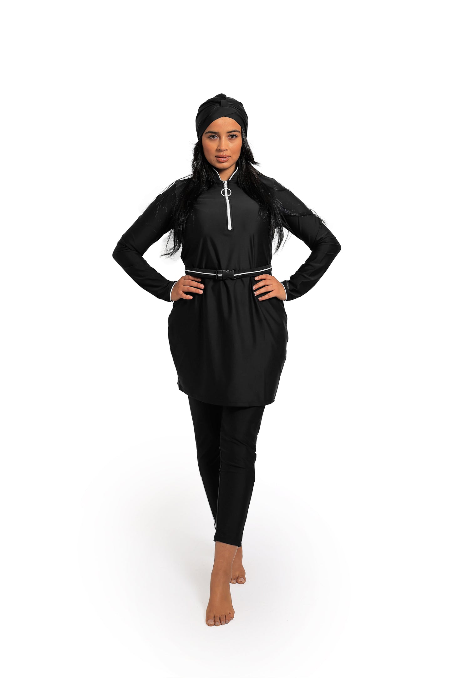 Ivory Burkini Black