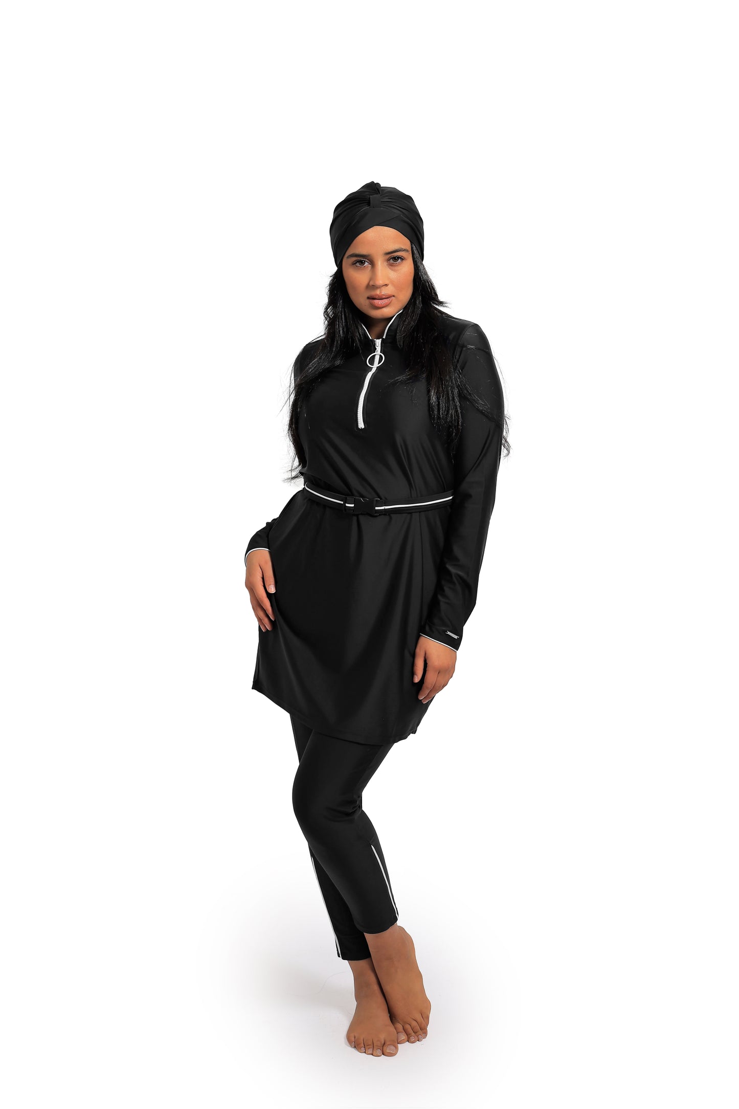 Ivory burkini Black
