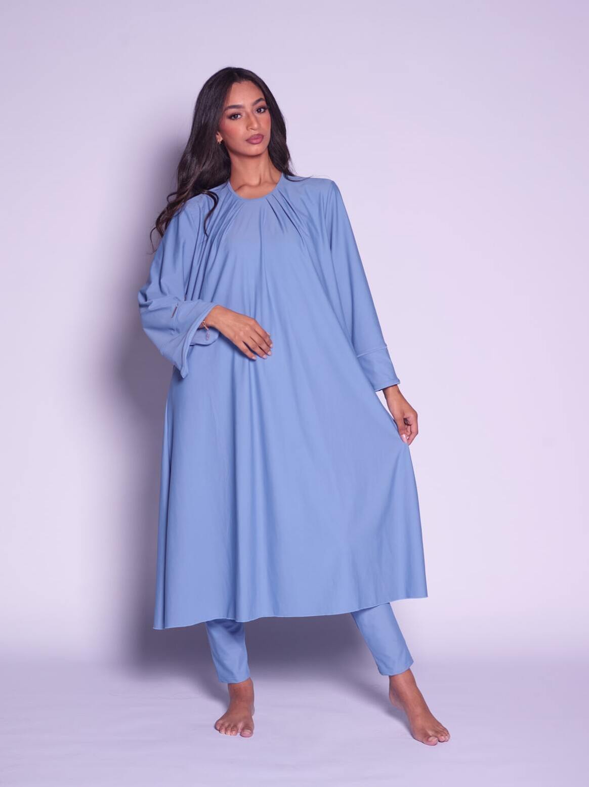 Louisa Semi-Burkini Ocean Blue