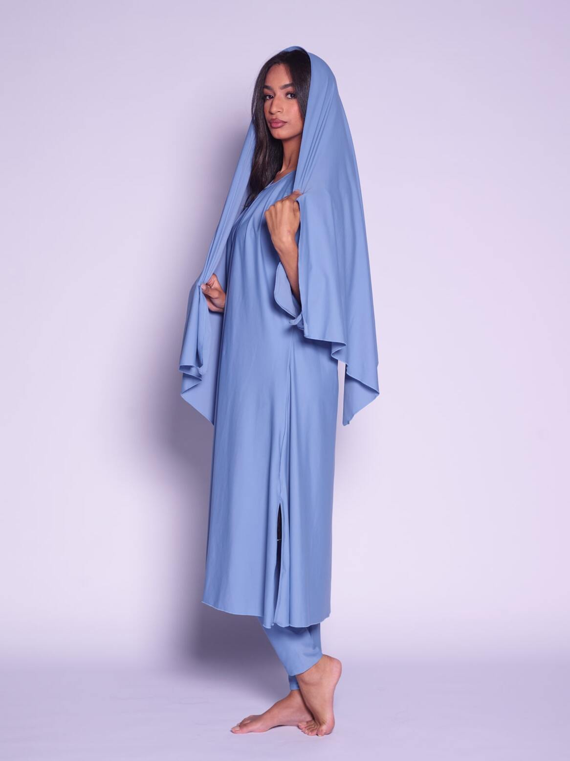 Louisa Semi-Burkini Ocean Blue