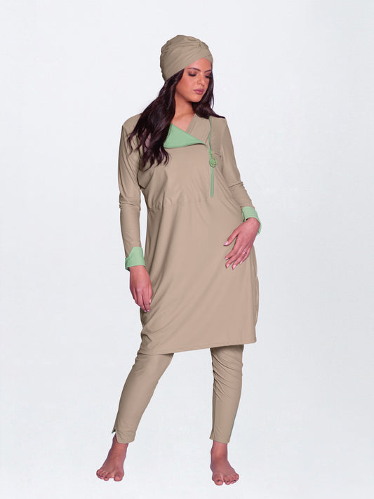 Aya Tan Through Burkini Taupe