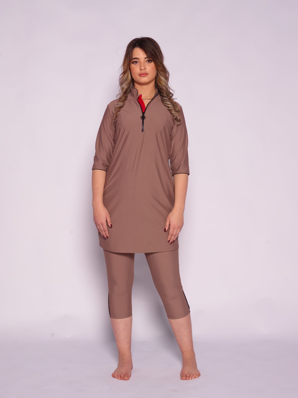Ivy Semi-burkini Ash Brown