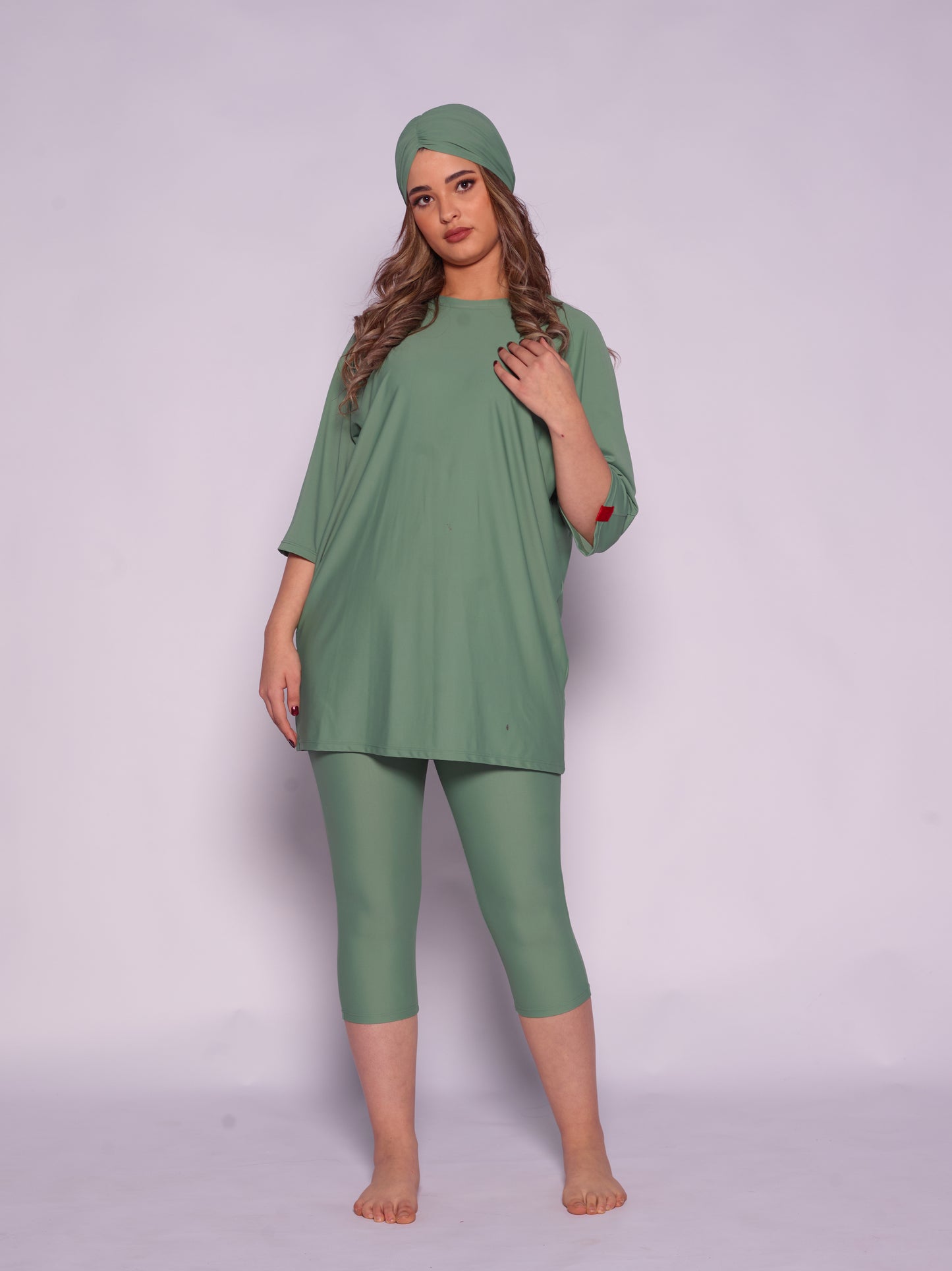 Majda semi-burkini Sage Green