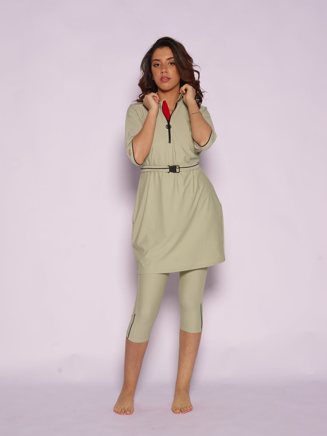 Ivy Semi-burkini Green Sage