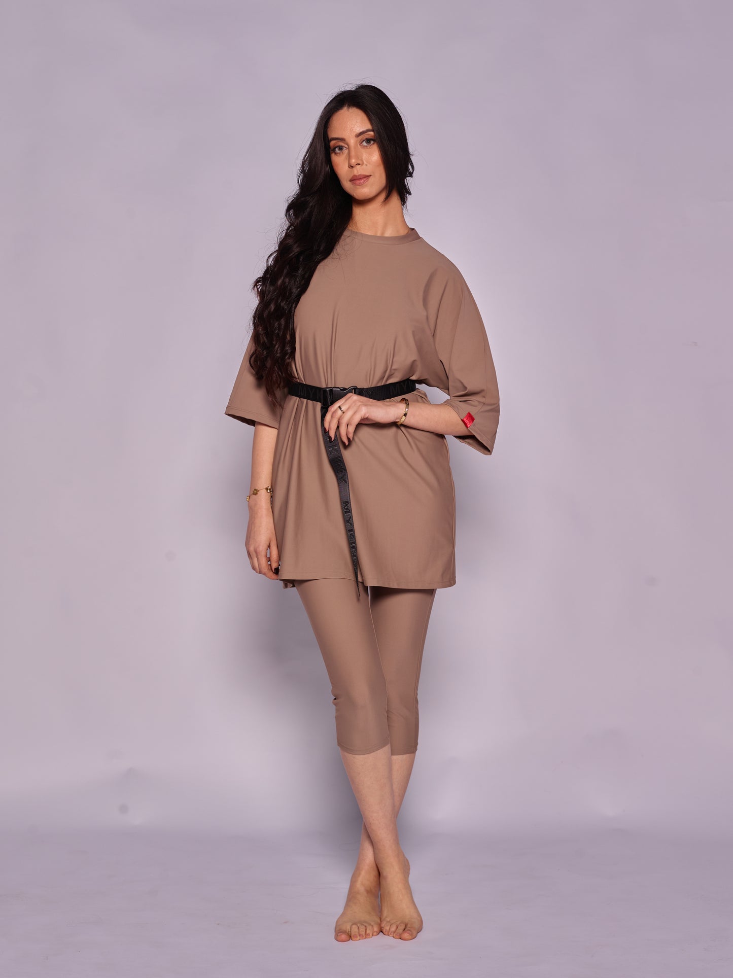 Majda semi-burkini Ash Brown