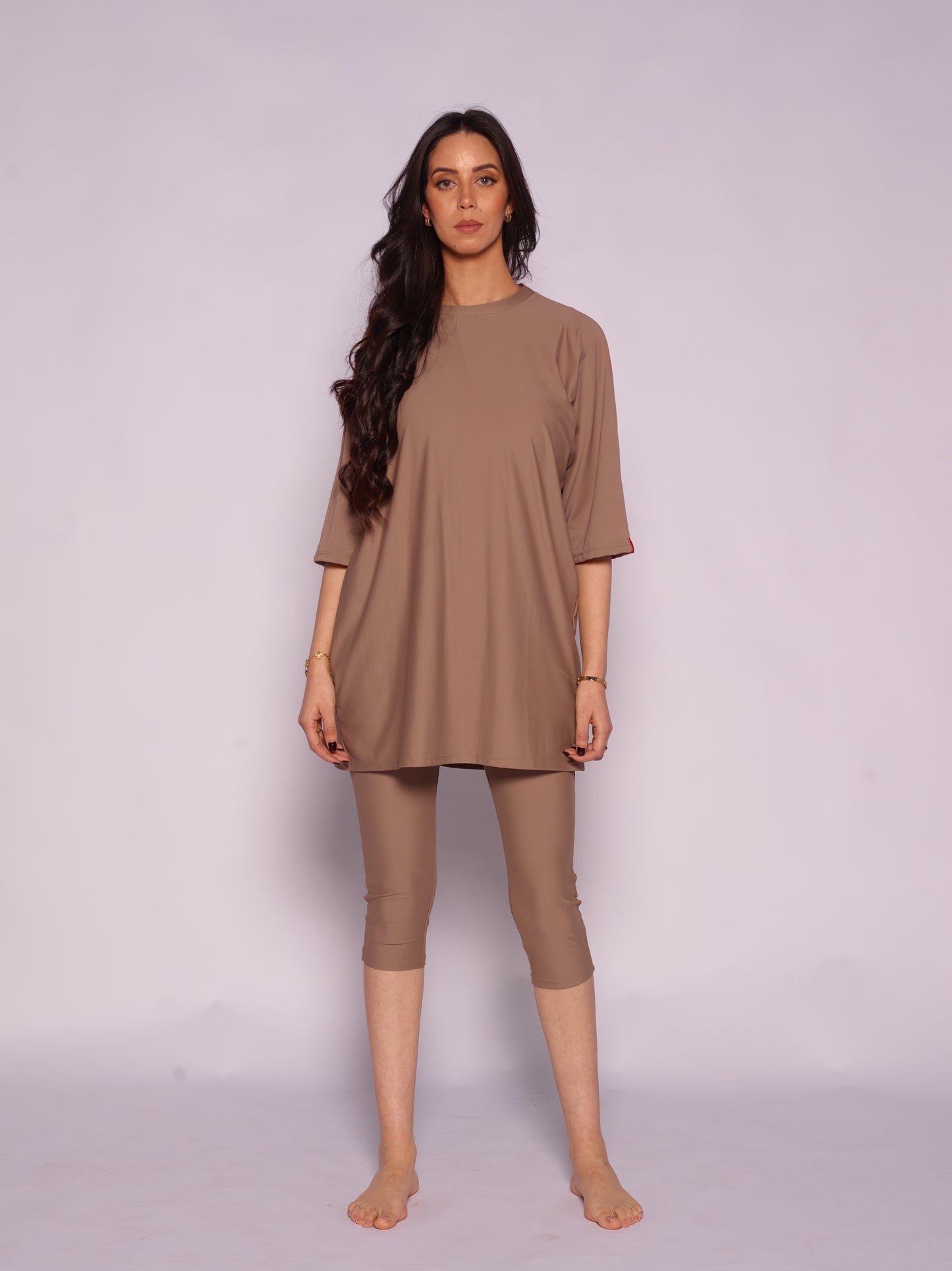 Majda semi-burkini Ash Brown
