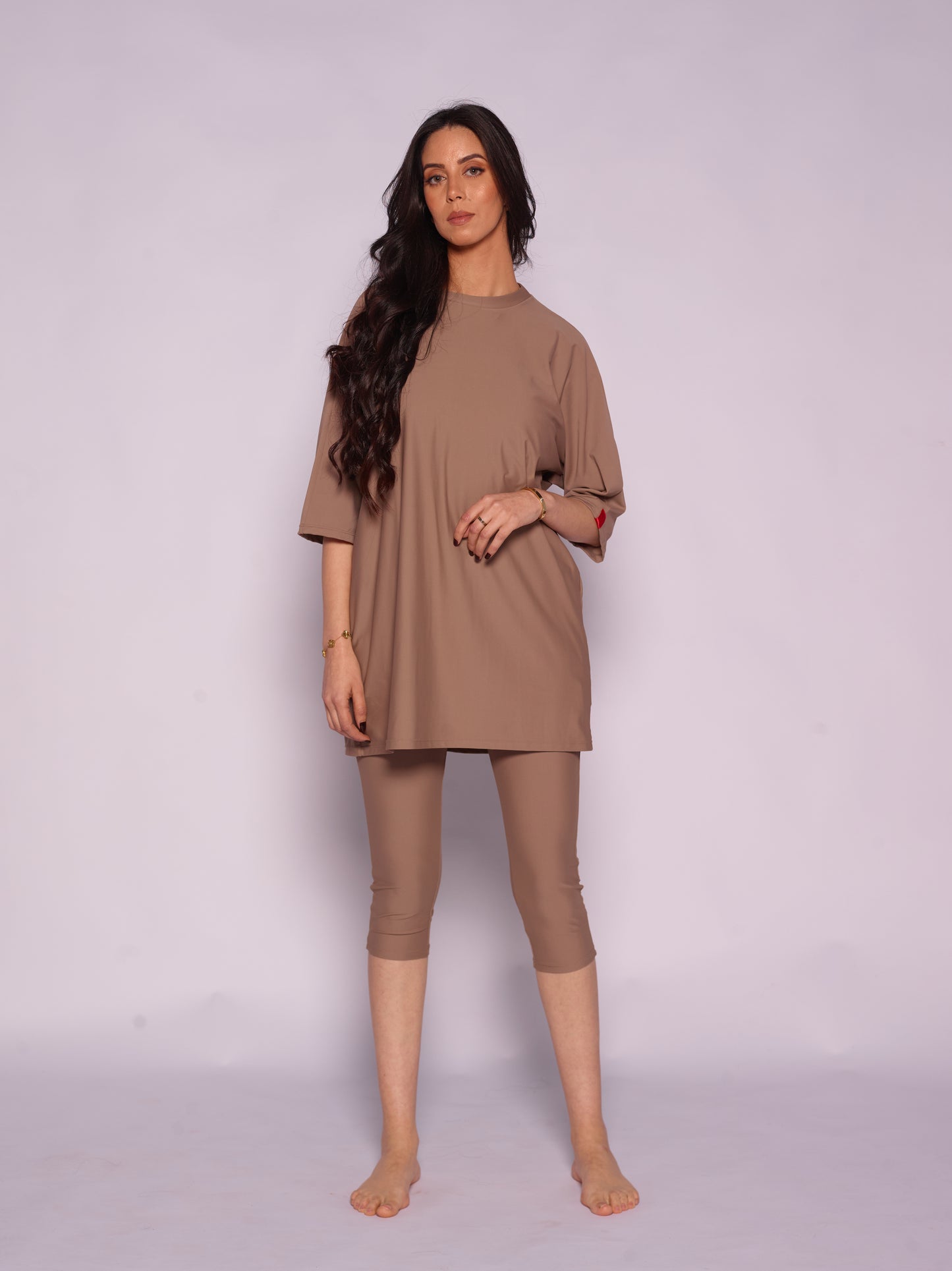 Majda semi-burkini Ash Brown
