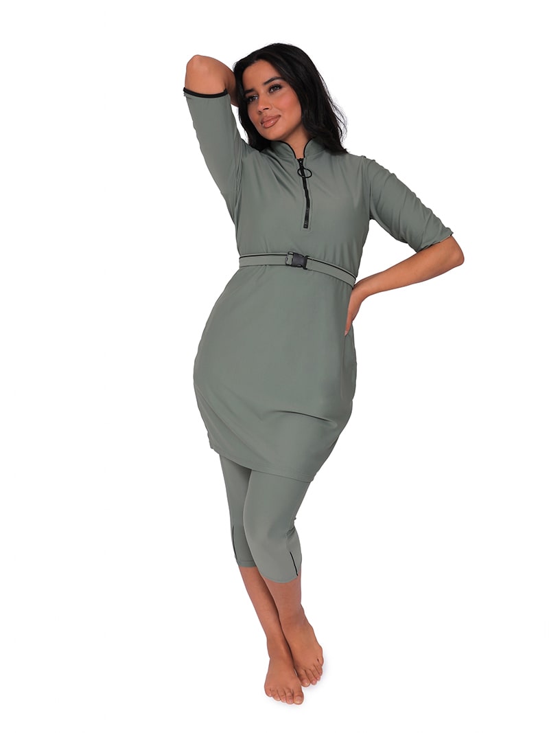 Ivy Semi Burkini Pistache