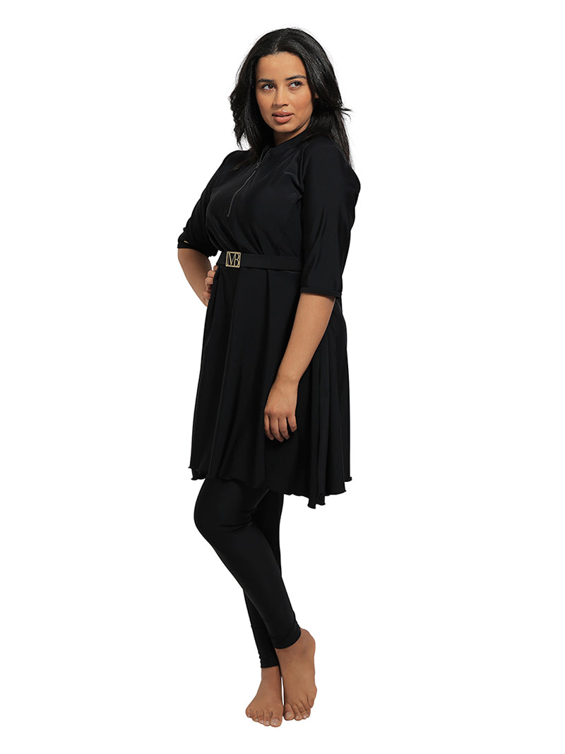 Lina Semi Burkini Black