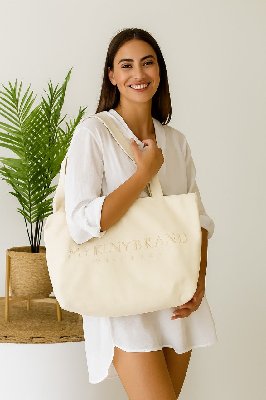 Strand tas / Totebag Wit