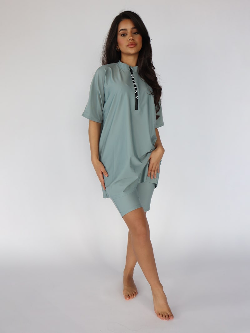 Dania Semi-Burkini Slate Mint