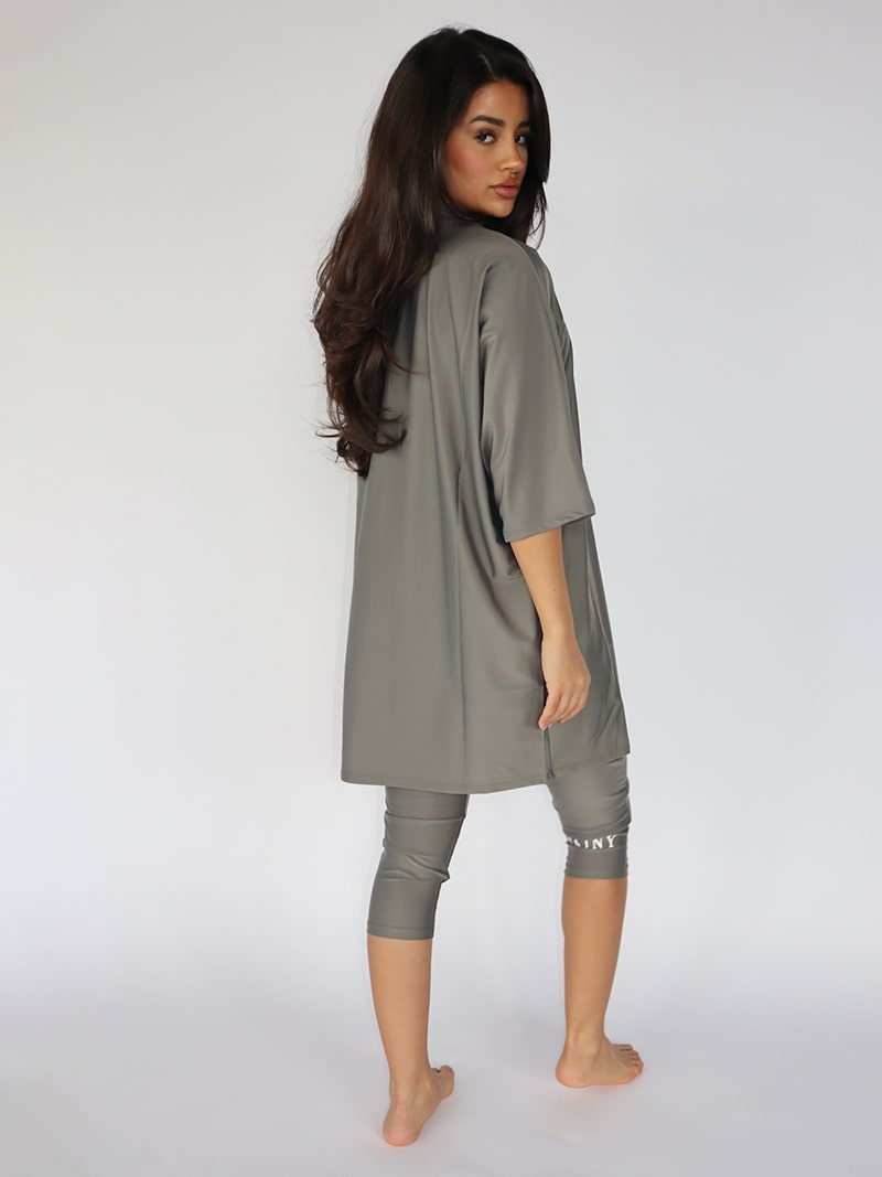 Yasmine Semi Burkini Taupe GREY