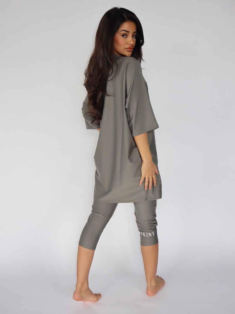 Yasmine Semi Burkini Taupe GREY