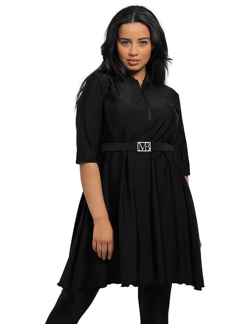 Lina Semi Burkini Black