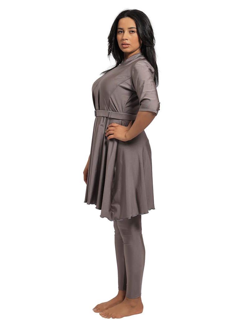 Lina Semi Burkini Taupe