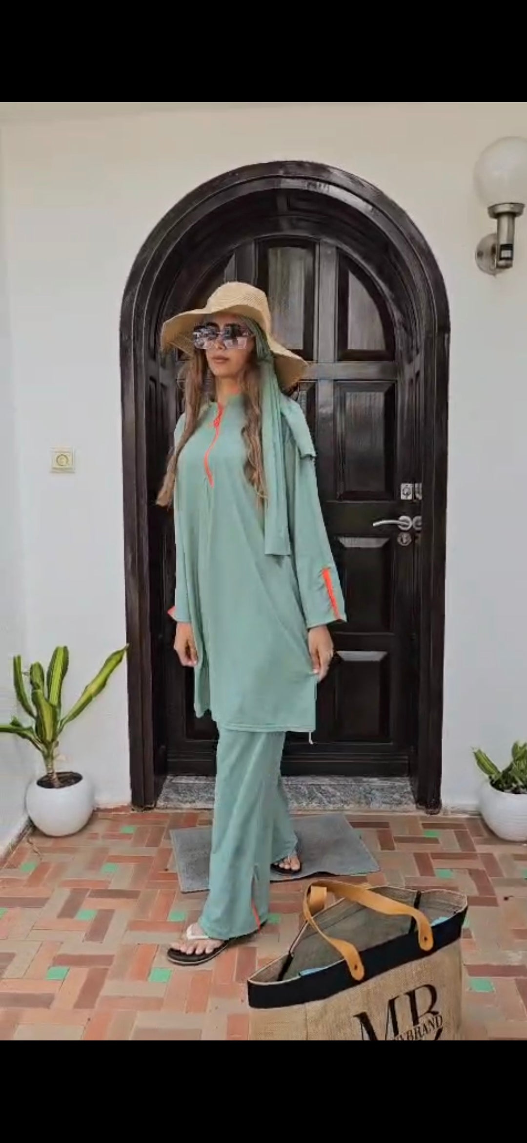 Dunya Burkini Slate Mint