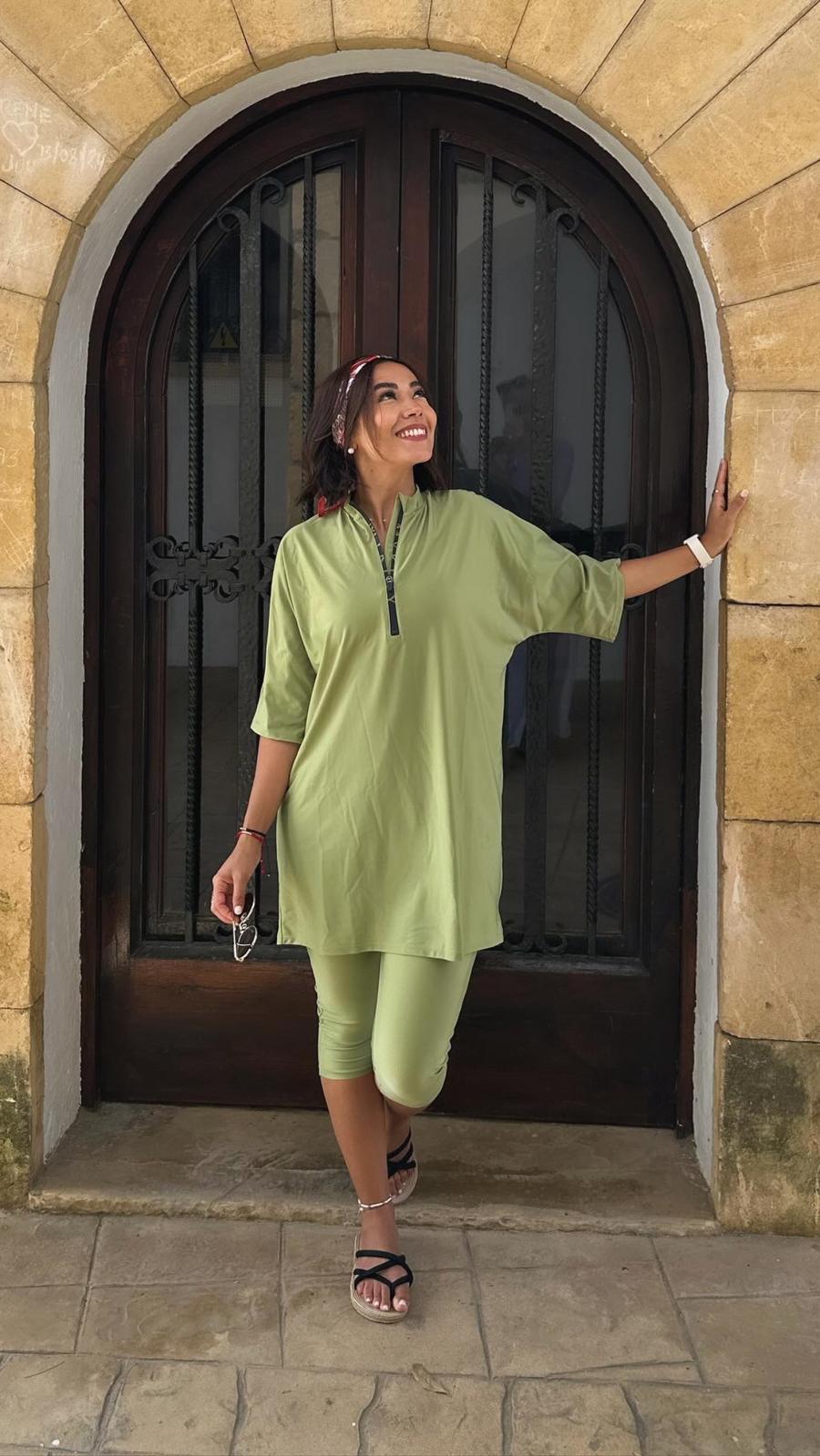Yasmine Semi Burkini Green