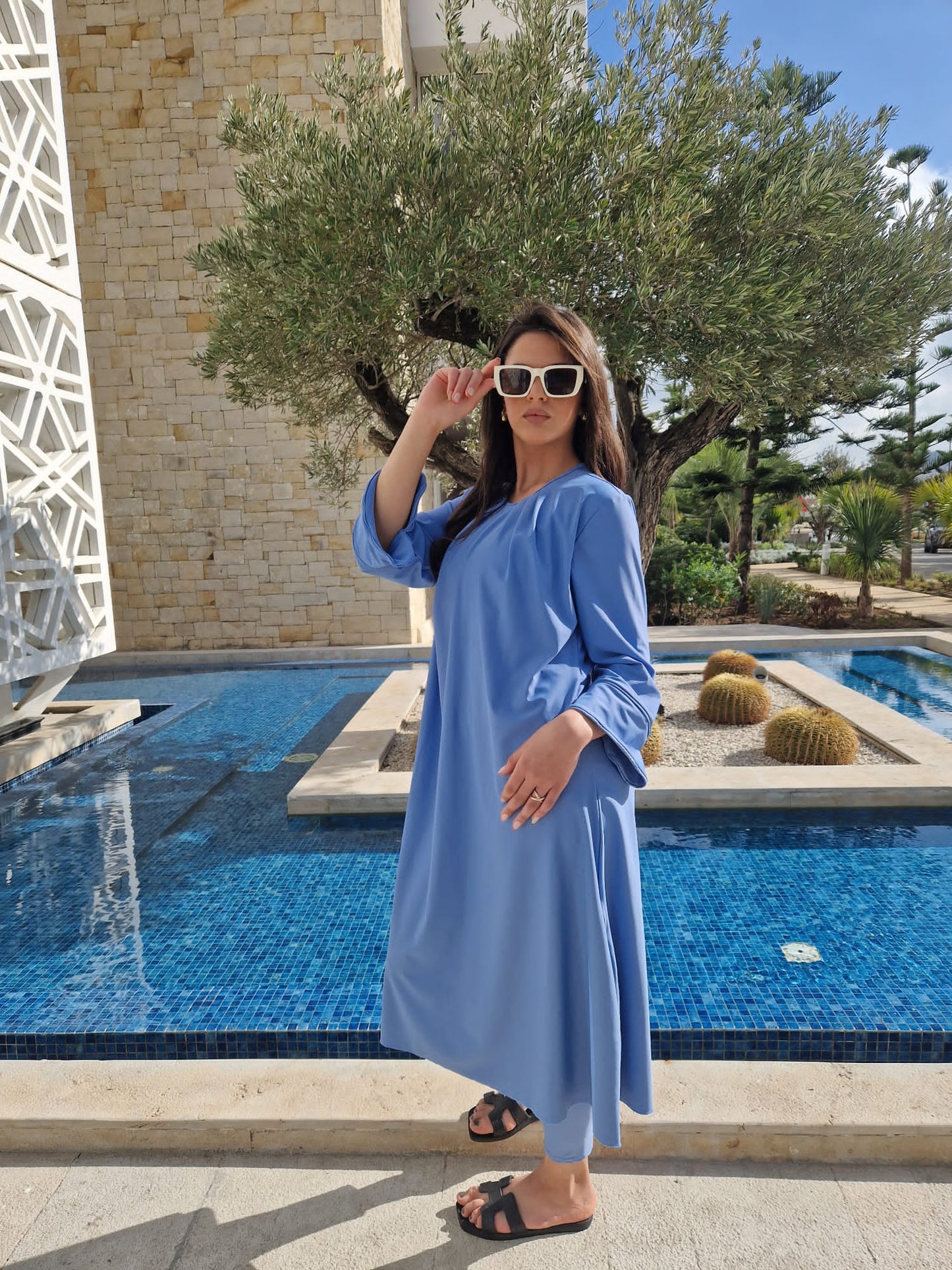 Louisa Semi-Burkini Ocean Blue